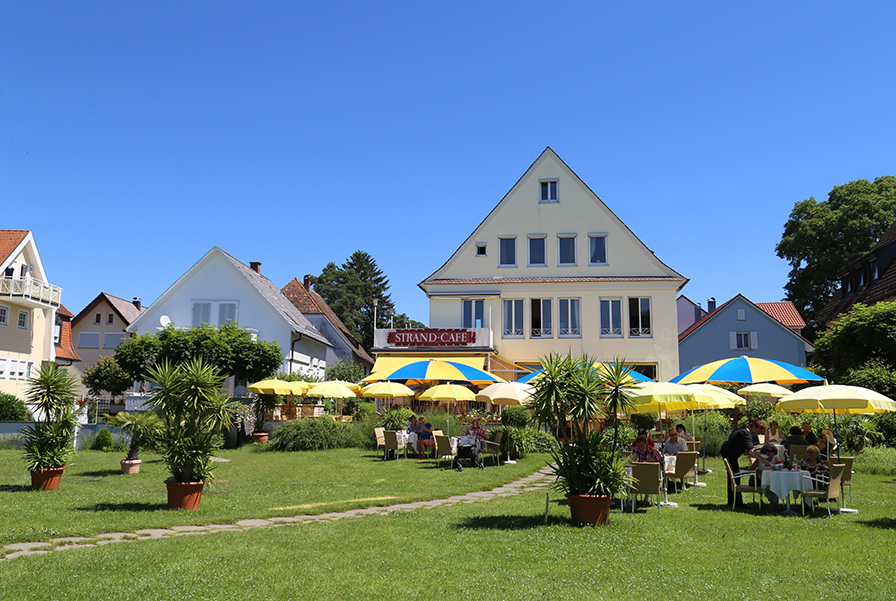 Strandcafe Langenargen Hotel Cafe Seeseite Außen