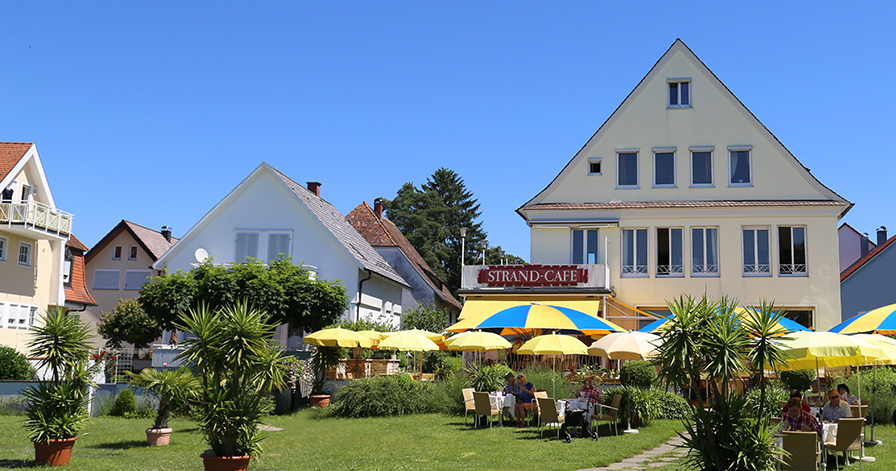 Strandcafe Langenargen Hotel Cafe Außen Seeseite Mobile